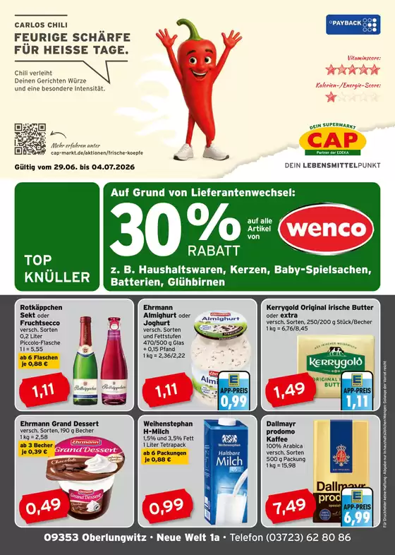 CAP Markt Katalog in Berngau | Tolles Angebot für Schnäppchenjäger | 2026-06-29T00:00:00.000Z - 2026-07-04T00:00:00.000Z