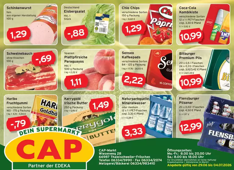CAP Markt Katalog in Berngau | Tolles Angebot für Schnäppchenjäger | 2026-06-29T00:00:00.000Z - 2026-07-04T00:00:00.000Z