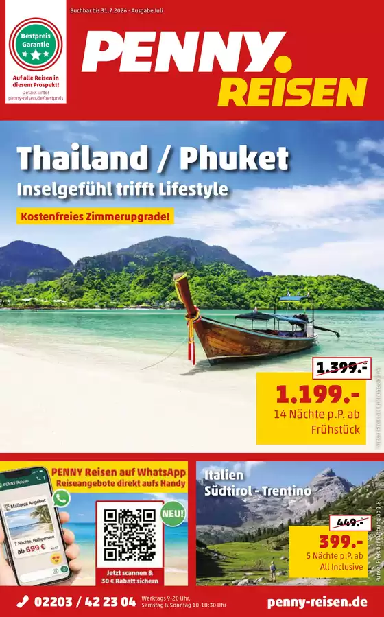 Penny Reisen Katalog | PENNY Reisen Prospekt 2026 07 komprimiert | 2026-06-27T00:00:00.000Z - 2026-07-31T00:00:00.000Z