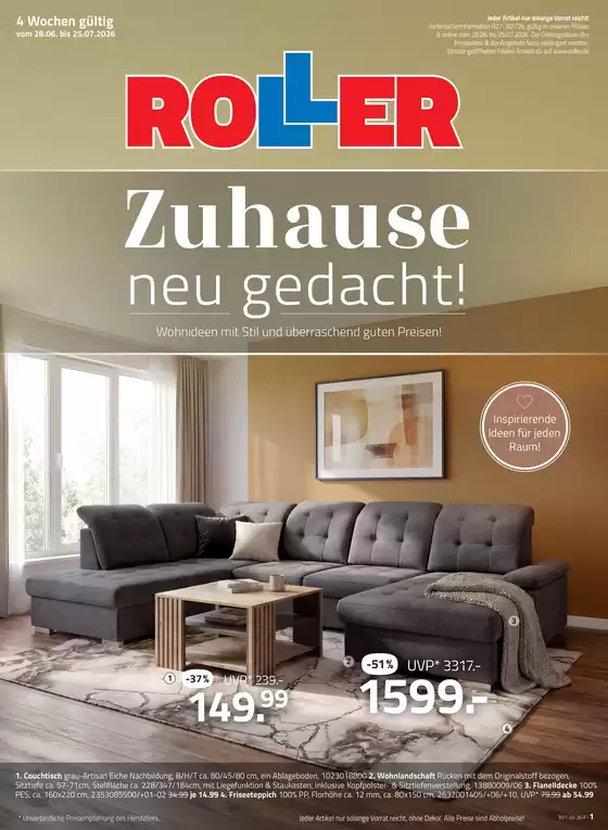 ROLLER Katalog | Wohnzimmer-Katalog | 2026-06-29T00:00:00.000Z - 2026-07-25T00:00:00.000Z