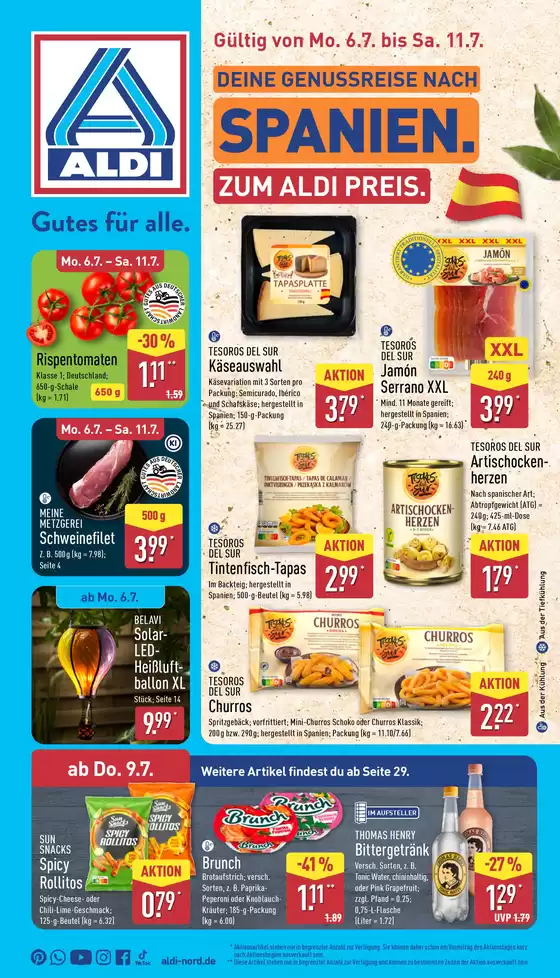Aldi Nord Reisen Katalog | Aktuelle Deals und Angebote | 2026-07-06T00:00:00.000Z - 2026-07-11T00:00:00.000Z