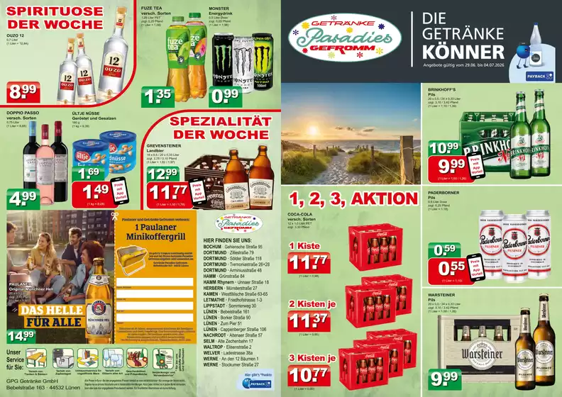 Getränkeparadies Gefromm Katalog | Getränkeparadies Gefromm flugblatt | 2026-06-29T00:00:00.000Z - 2026-07-04T00:00:00.000Z