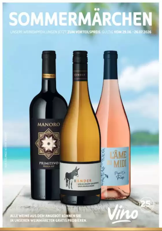 Vino Weinmarkt Katalog | Sommermarchen  | 2026-06-30T00:00:00.000Z - 2026-07-26T00:00:00.000Z