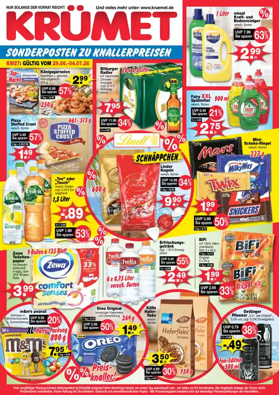 Krümet Sonderposten Katalog | SONDERPOSTEN ZU KNALLERPREISEN * | 2026-07-01T00:00:00.000Z - 2026-07-04T00:00:00.000Z