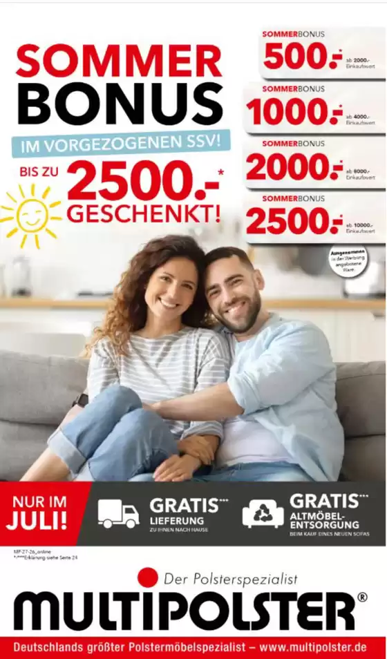 Multipolster Katalog in Wincheringen | Sommer Bonus | 2026-07-01T00:00:00.000Z - 2026-07-31T00:00:00.000Z