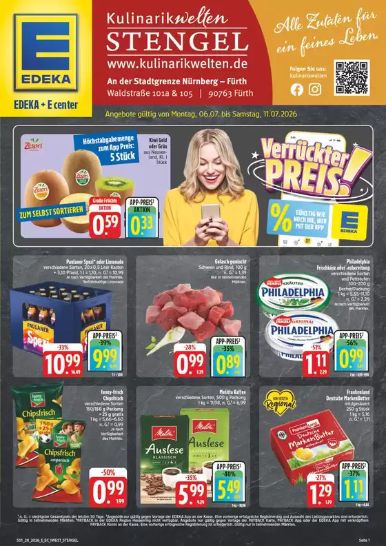 EDEKA Katalog in Alfter | NativeX EDEKA Nordbayern KW28 | 2026-07-05T00:00:00.000Z - 2026-07-11T00:00:00.000Z