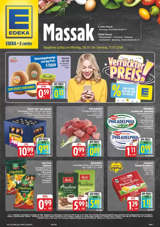 EDEKA Prospekt in Litzendorf | NativeX EDEKA Nordbayern KW28 | 2026-07-05T00:00:00.000Z - 2026-07-11T00:00:00.000Z
