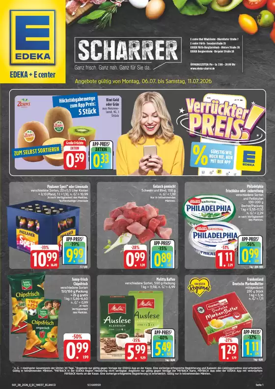 EDEKA Prospekt in Burgbernheim | NativeX EDEKA Nordbayern KW28 | 2026-07-05T00:00:00.000Z - 2026-07-11T00:00:00.000Z