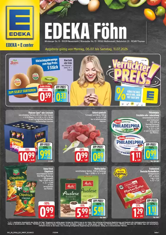 EDEKA Prospekt in Thurnau | NativeX EDEKA Nordbayern KW28 | 2026-07-05T00:00:00.000Z - 2026-07-11T00:00:00.000Z