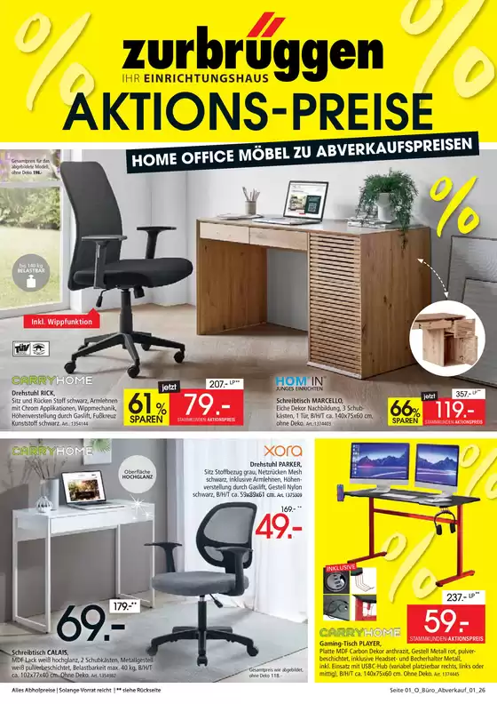 Zurbrüggen Katalog | Büro Abverkauf | 2026-07-02T00:00:00.000Z - 2026-07-14T00:00:00.000Z
