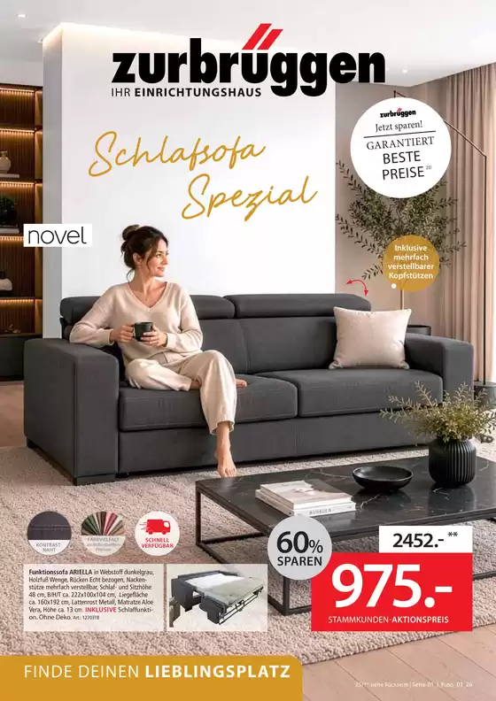 Zurbrüggen Katalog | Funktionssofa Spezial | 2026-07-02T00:00:00.000Z - 2026-07-12T00:00:00.000Z