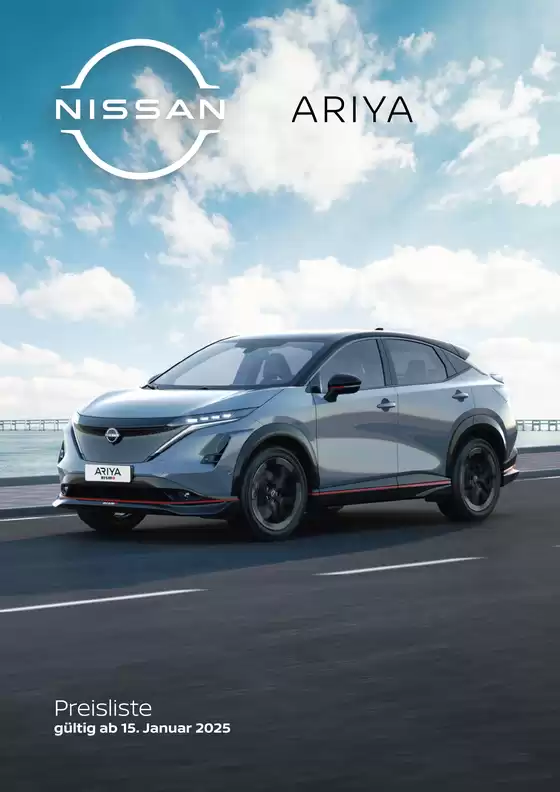 Nissan Katalog in Bingen (Baden-Württemberg) | Ariya preisliste | 2026-07-02T00:00:00.000Z - 2027-07-02T00:00:00.000Z