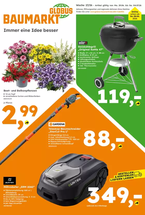 Globus Baumarkt Katalog | Globus Baumarkt prospekt | 2026-07-02T00:00:00.000Z - 2026-07-04T00:00:00.000Z