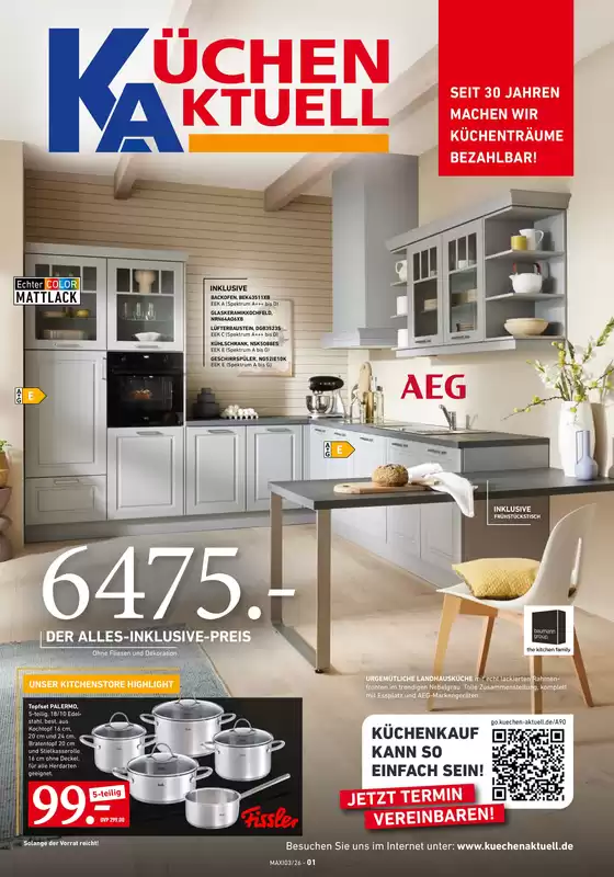 Küchen Aktuell Katalog | SEIT 30 JAHREN MACHEN WIR KÜCHENTRÄUME BEZAHLBAR! . | 2026-07-02T00:00:00.000Z - 2026-09-06T00:00:00.000Z
