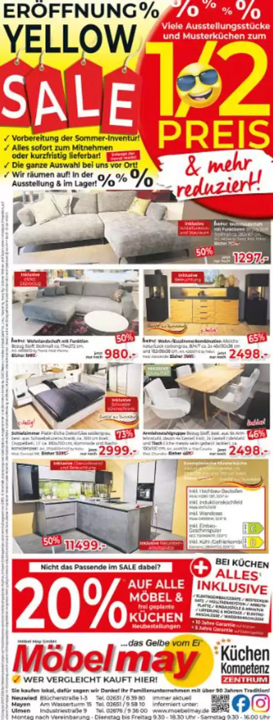 Möbel May Katalog | 1/2 Preis` | 2026-07-02T00:00:00.000Z - 2026-07-31T00:00:00.000Z