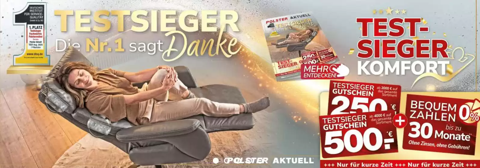 Polster Aktuell Katalog | Test Sieger Komfort` | 2026-07-03T00:00:00.000Z - 2026-07-28T00:00:00.000Z