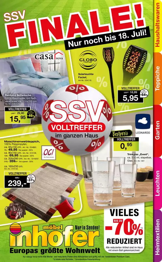 Möbel Inhofer Katalog | SSV FINALE | 2026-07-03T00:00:00.000Z - 2026-07-18T00:00:00.000Z