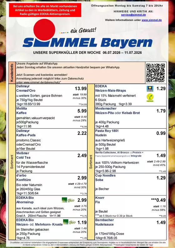 Simmel Katalog | Simmel flugblatt | 2026-07-06T00:00:00.000Z - 2026-07-11T00:00:00.000Z