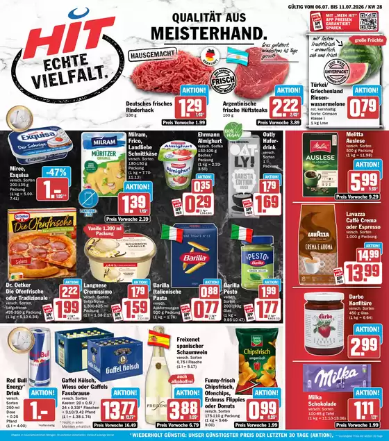 Hit Markt Katalog | Tolles Angebot für Schnäppchenjäger | 2026-07-06T00:00:00.000Z - 2026-07-11T00:00:00.000Z