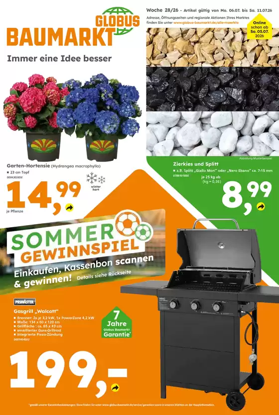 Globus Baumarkt Katalog | Globus Baumarkt prospekt | 2026-07-06T00:00:00.000Z - 2026-07-11T00:00:00.000Z