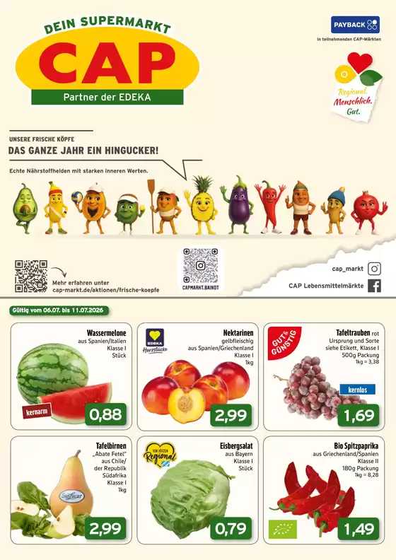 CAP Markt Katalog | Top-Deals und Rabatte | 2026-07-06T00:00:00.000Z - 2026-07-11T00:00:00.000Z