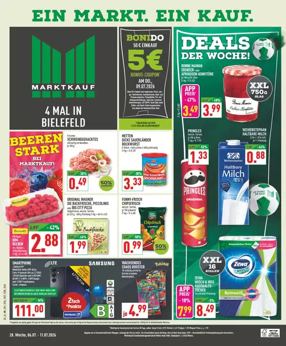 Marktkauf Katalog | Tolles Angebot für Schnäppchenjäger | 2026-07-06T00:00:00.000Z - 2026-07-11T00:00:00.000Z