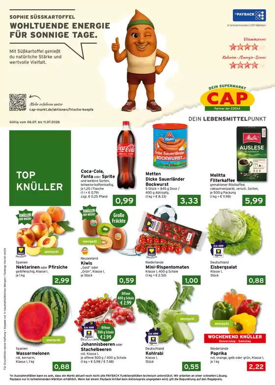 CAP Markt Katalog | Jetzt sparen mit unseren Deals | 2026-07-06T00:00:00.000Z - 2026-07-11T00:00:00.000Z