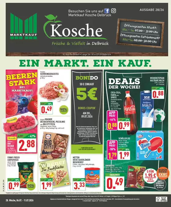Marktkauf Katalog | Tolles Angebot für Schnäppchenjäger | 2026-07-06T00:00:00.000Z - 2026-07-11T00:00:00.000Z