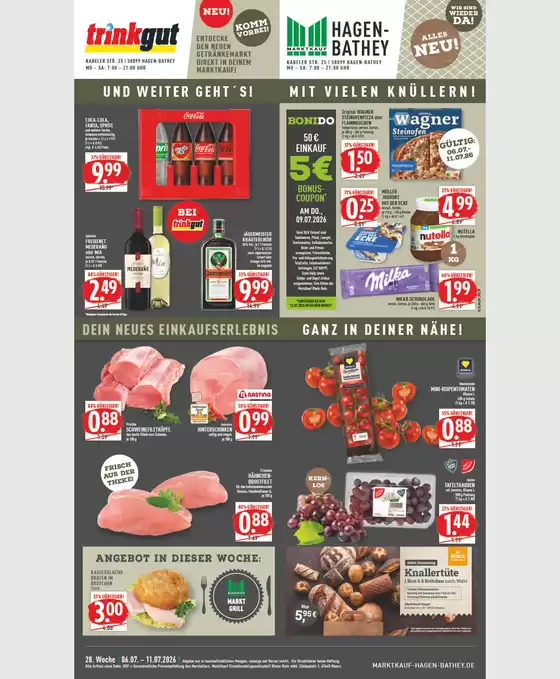 Marktkauf Katalog | Aktuelle Deals und Angebote | 2026-07-06T00:00:00.000Z - 2026-07-11T00:00:00.000Z