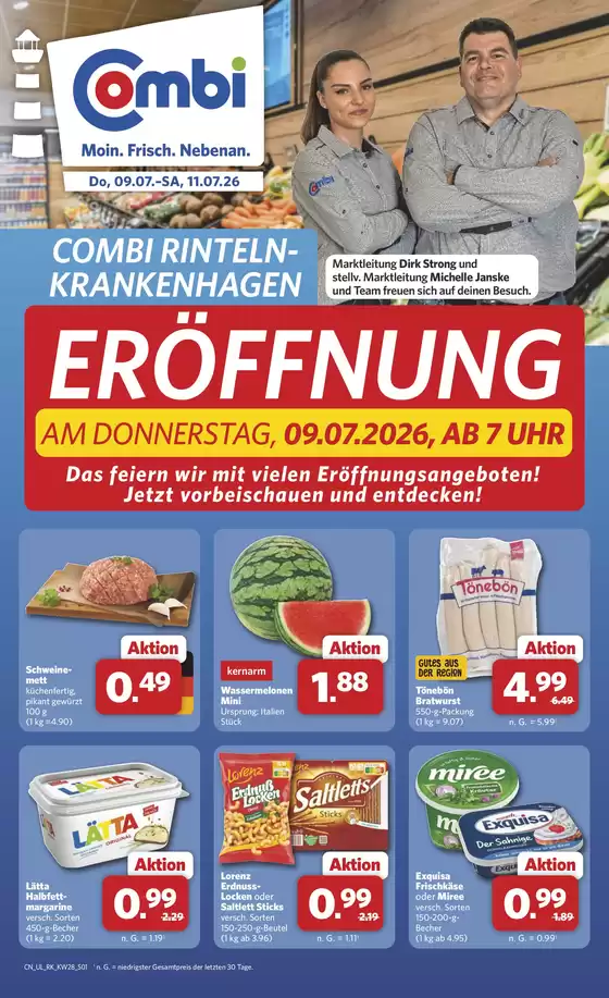 Combi Markt Katalog | Attraktive Angebote entdecken | 2026-07-09T00:00:00.000Z - 2026-07-11T00:00:00.000Z