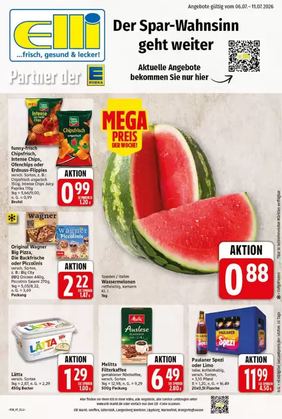 Elli Markt Katalog | Elli Markt flugblatt | 2026-07-06T00:00:00.000Z - 2026-07-11T00:00:00.000Z