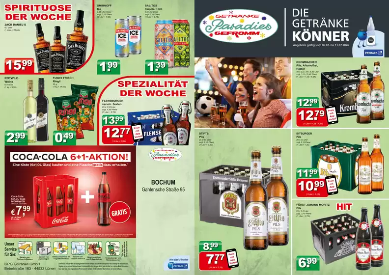 Getränkeparadies Gefromm Katalog | Top-Angebote für Sparfüchse | 2026-07-06T00:00:00.000Z - 2026-07-11T00:00:00.000Z