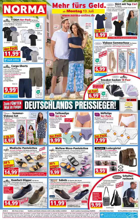 Norma Prospekt in Kehl | Top-Deals und Rabatte | 2026-07-06T00:00:00.000Z - 2026-07-31T00:00:00.000Z