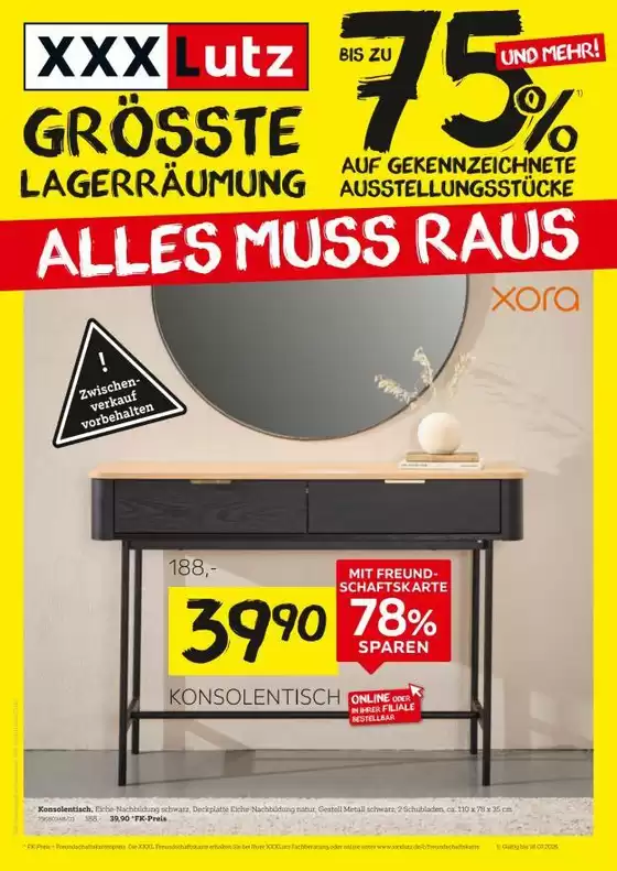 XXXLutz Katalog in Konz | Größte Lagerräumung | 2026-07-06T00:00:00.000Z - 2026-07-18T00:00:00.000Z