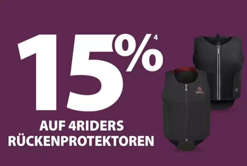 Equiva Prospekt in Kist | 15% Auf 4Riders Ruckenprotektoren | 2026-07-07T00:00:00.000Z - 2026-07-22T00:00:00.000Z