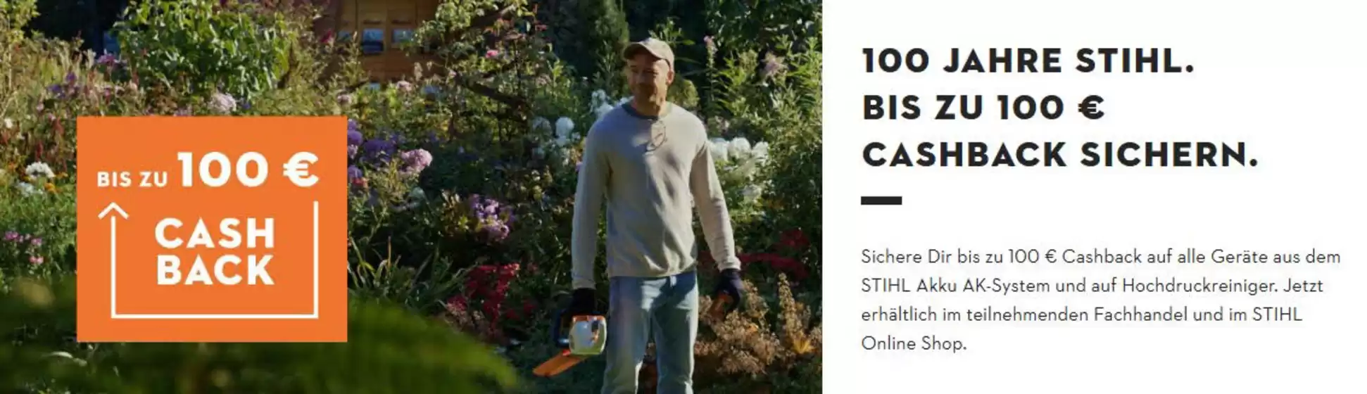 STIHL Katalog | 100 Jahre Stihl Bis Zu 100€ Cashback Sichern.. | 2026-07-08T00:00:00.000Z - 2026-07-27T00:00:00.000Z