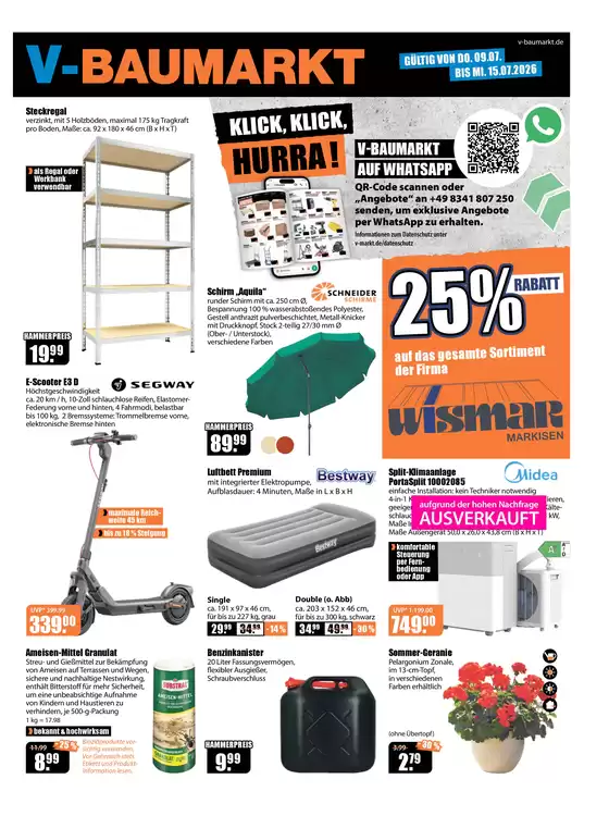 V Baumarkt Katalog | Aktuelle Angebote V Baumarkt | 2026-07-09T00:00:00.000Z - 2026-07-15T00:00:00.000Z