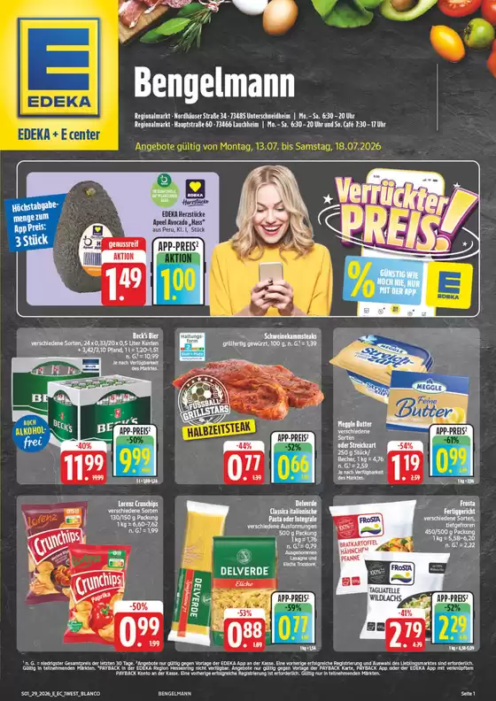 EDEKA Prospekt in Oberkochen | NativeX EDEKA Nordbayern KW29 | 2026-07-12T00:00:00.000Z - 2026-07-18T00:00:00.000Z