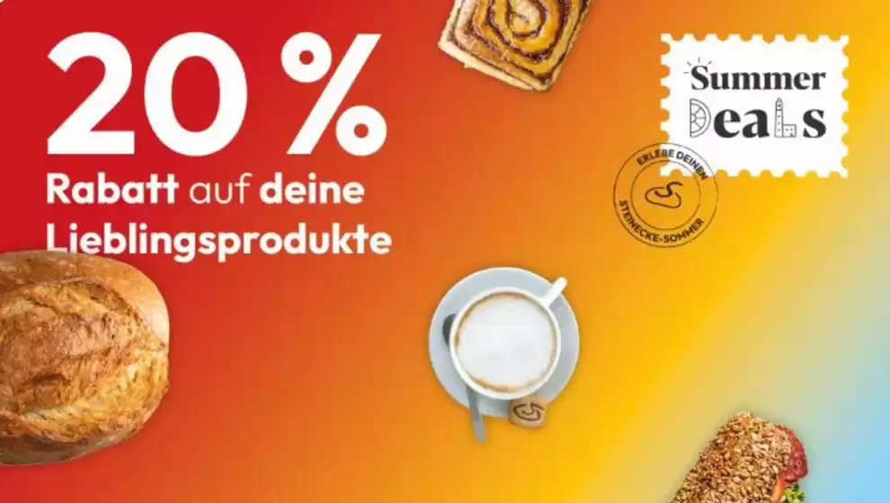 Bäckerei Steinecke Katalog | 20% Rabatt Auf Deine Lieblingsprodukte | 2026-07-09T00:00:00.000Z - 2026-07-29T00:00:00.000Z