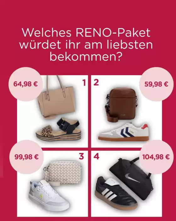 Reno Katalog in Ulm | Welches Reno - Paketa Wurdet Ihr Am Liebsten Bekommen? | 2026-07-10T00:00:00.000Z - 2026-07-24T00:00:00.000Z
