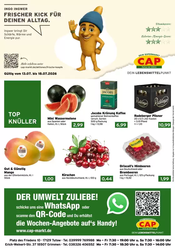 CAP Markt Katalog | Attraktive Angebote entdecken | 2026-07-13T00:00:00.000Z - 2026-07-18T00:00:00.000Z