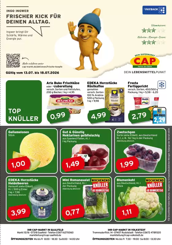 CAP Markt Katalog | Jetzt sparen mit unseren Deals | 2026-07-13T00:00:00.000Z - 2026-07-18T00:00:00.000Z
