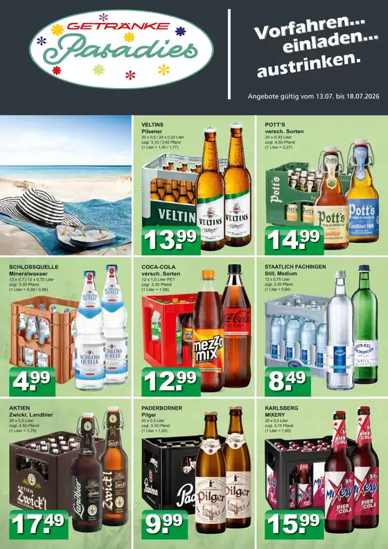 Getränkeparadies Gefromm Katalog | Sonderangebote für Sie | 2026-07-13T00:00:00.000Z - 2026-07-18T00:00:00.000Z