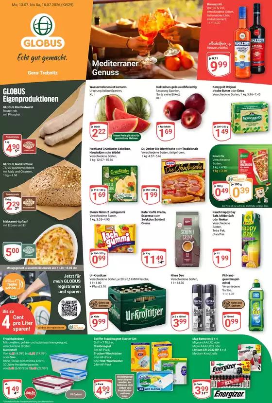 Globus Katalog | Aktuelle Sonderaktionen | 2026-07-13T00:00:00.000Z - 2026-07-18T00:00:00.000Z