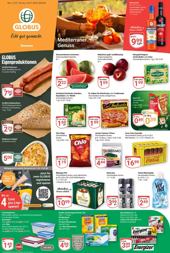 Globus Katalog | Angebote für Schnäppchenjäger | 2026-07-13T00:00:00.000Z - 2026-07-18T00:00:00.000Z