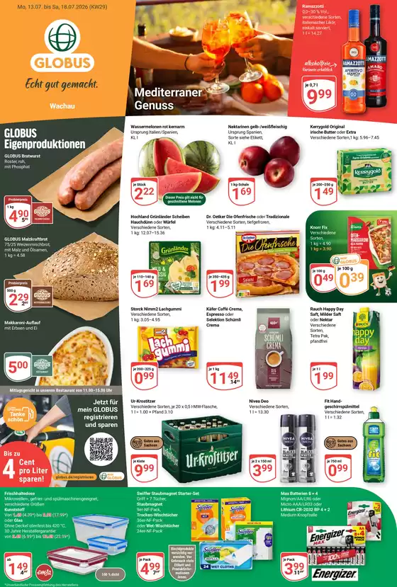 Globus Katalog | Neue Angebote zum Entdecken | 2026-07-13T00:00:00.000Z - 2026-07-18T00:00:00.000Z