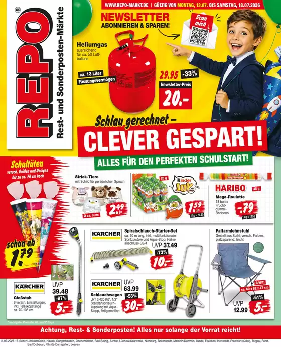 Repo Markt Katalog | Exklusive Deals für unsere Kunden | 2026-07-13T00:00:00.000Z - 2026-07-18T00:00:00.000Z