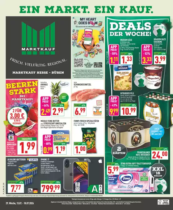 Marktkauf Katalog | Exklusive Deals für unsere Kunden | 2026-07-13T00:00:00.000Z - 2026-07-18T00:00:00.000Z