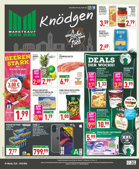Marktkauf Katalog | Unsere besten Deals für Sie | 2026-07-13T00:00:00.000Z - 2026-07-18T00:00:00.000Z