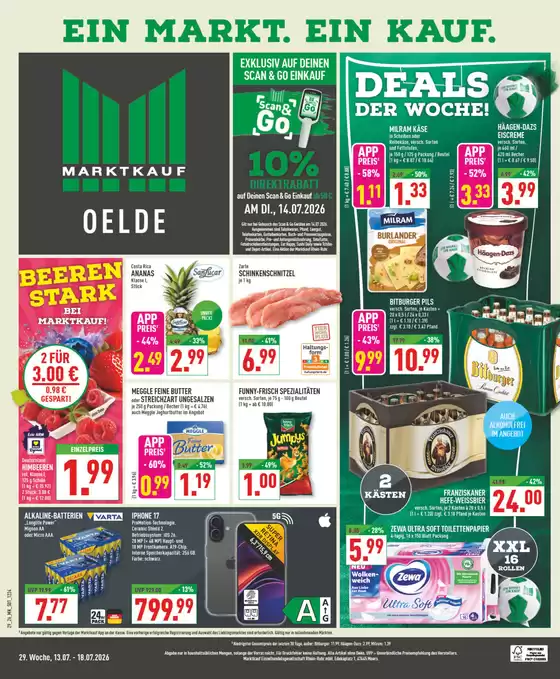 Marktkauf Katalog | Top-Angebote für alle Schnäppchenjäger | 2026-07-13T00:00:00.000Z - 2026-07-18T00:00:00.000Z